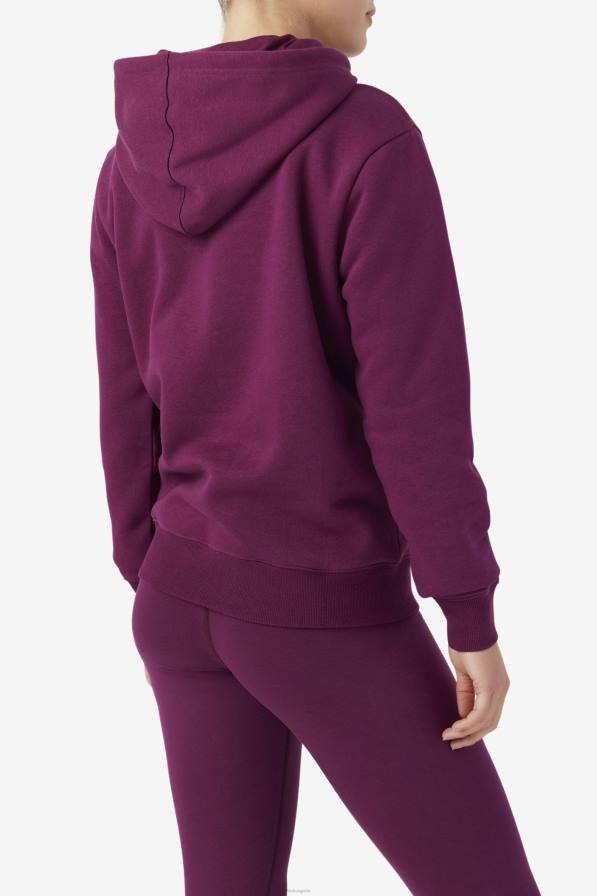 2HNL1526 гроздово вино/потпури/руж FILA lucy hoodie fila grape wine/potpourri/rouge
