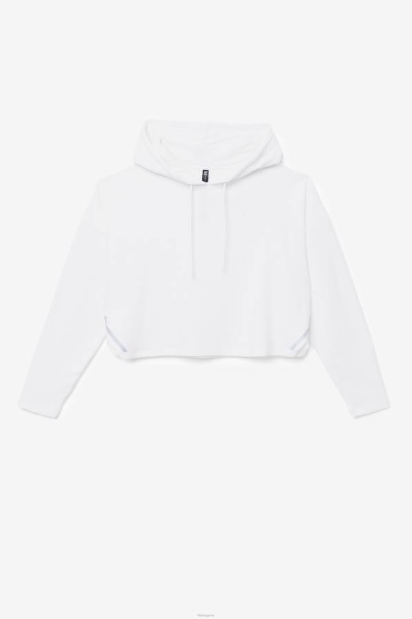 2HNL1876 бяло FILA fila бяла суичър с качулка fi-lux