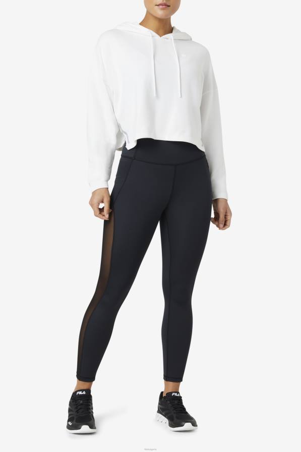 2HNL1876 бяло FILA fila бяла суичър с качулка fi-lux