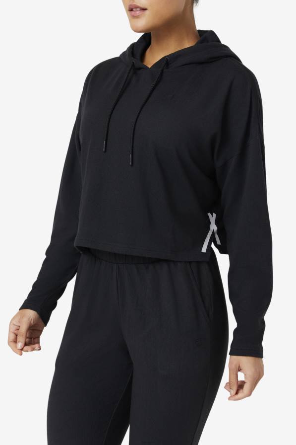 2HNL1877 черен FILA fi-lux съкратена качулка черна fila