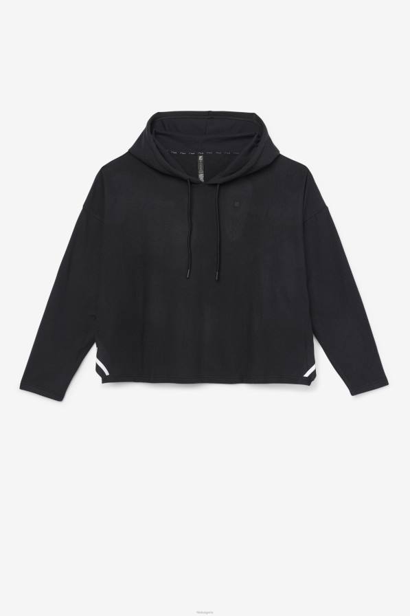 2HNL1889 черен FILA fi-lux съкратена черна качулка fila