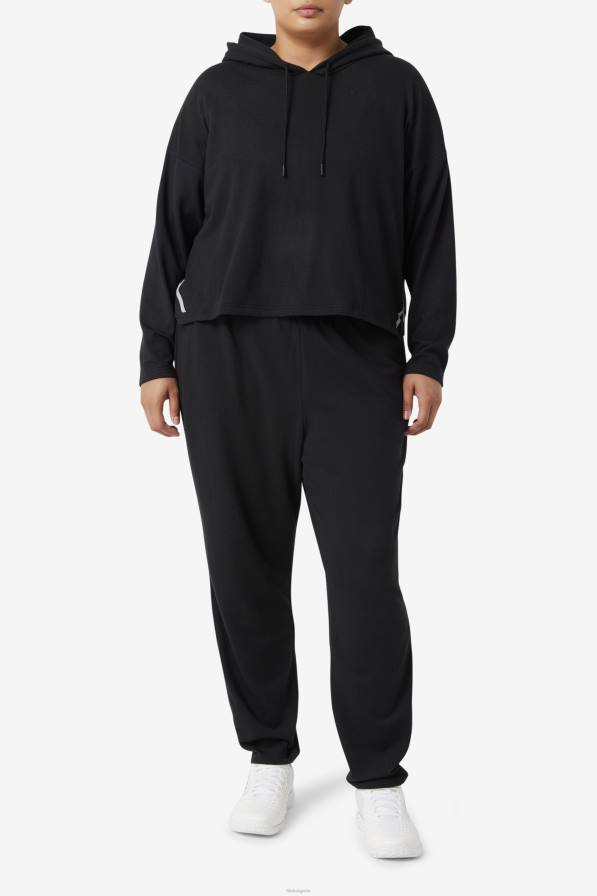 2HNL1889 черен FILA fi-lux съкратена черна качулка fila