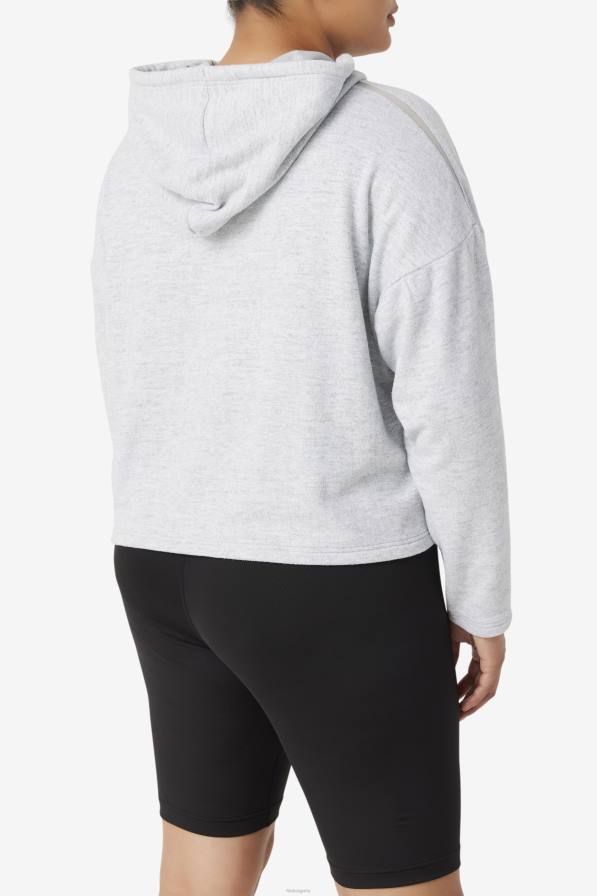2HNL1890 висок хедър FILA Highrise heather fi-lux съкратена качулка fila