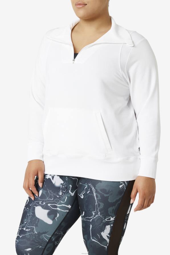 2HNL1927 бяло FILA fila fi-lux половин цип бял