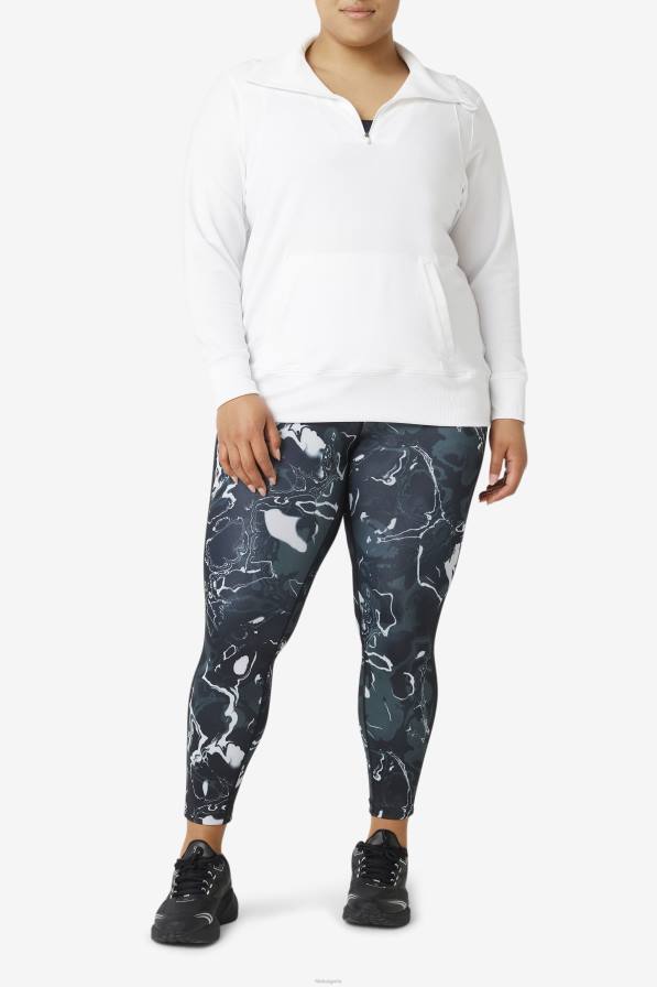 2HNL1927 бяло FILA fila fi-lux половин цип бял