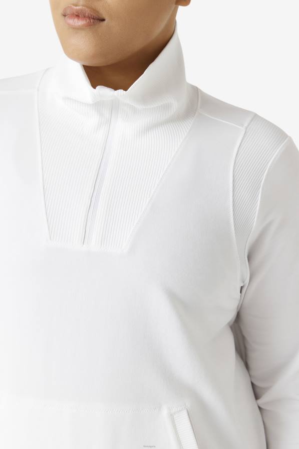 2HNL1927 бяло FILA fila fi-lux половин цип бял