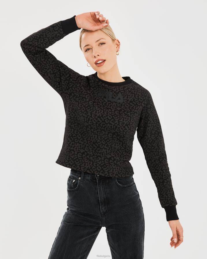 2HNL2808 черен FILA черни дамски маратонки volta crew fila