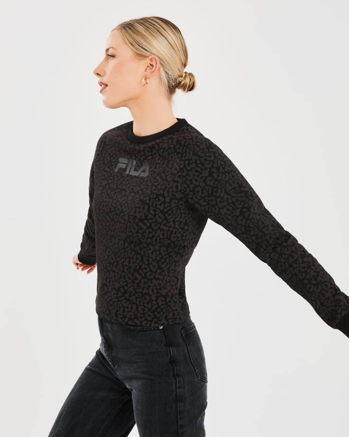 2HNL2808 черен FILA черни дамски маратонки volta crew fila