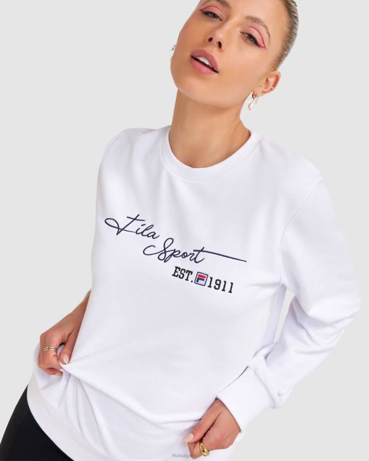 2HNL2832 бяло FILA бял дамски cinzia crew fila