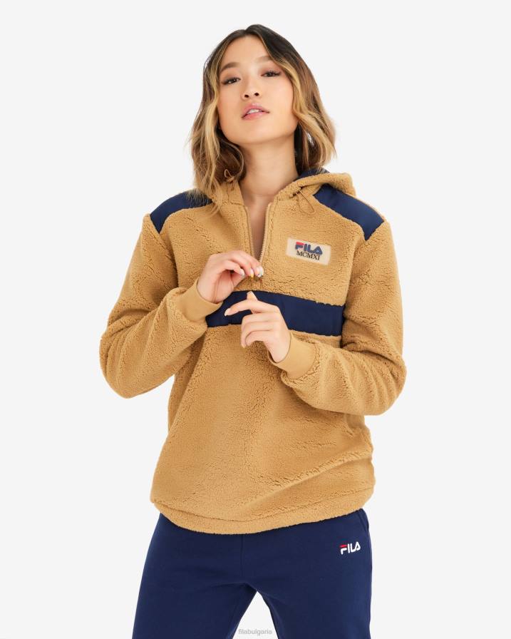 2HNL2880 плюшено FILA teddy дамски janet teddy qtr zip fila