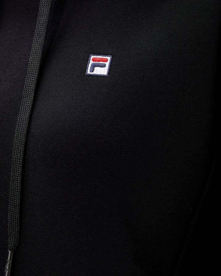 2HNL2955 черен FILA черна дамска качулка с бадж
