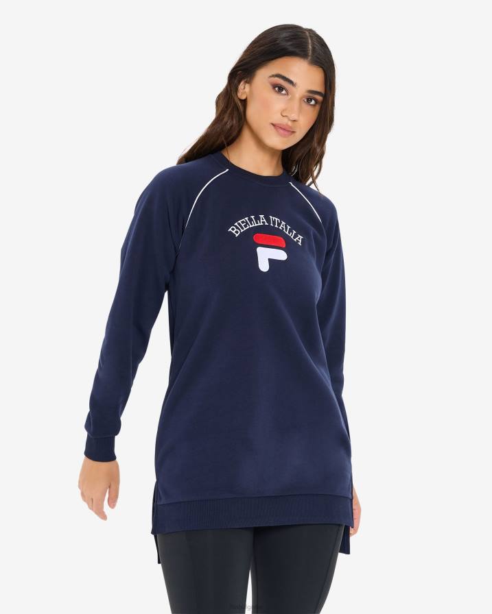 2HNL2958 нов флот FILA нова тъмносиня дамска туника amara crew fila