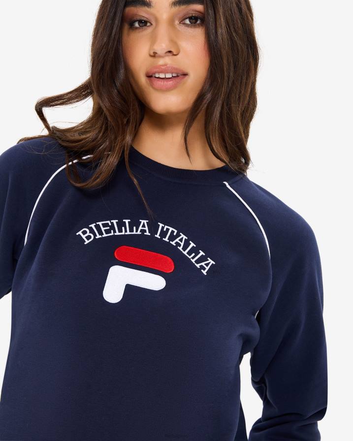 2HNL2958 нов флот FILA нова тъмносиня дамска туника amara crew fila