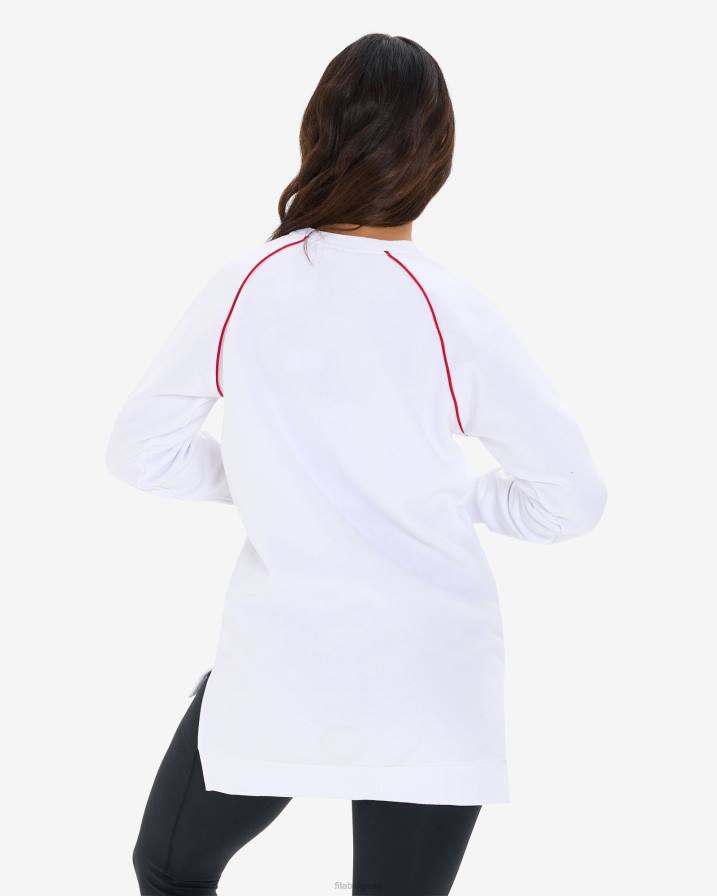 2HNL2959 бяло FILA fila дамска туника amara crew бяла