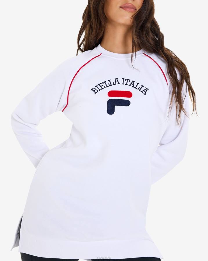 2HNL2959 бяло FILA fila дамска туника amara crew бяла