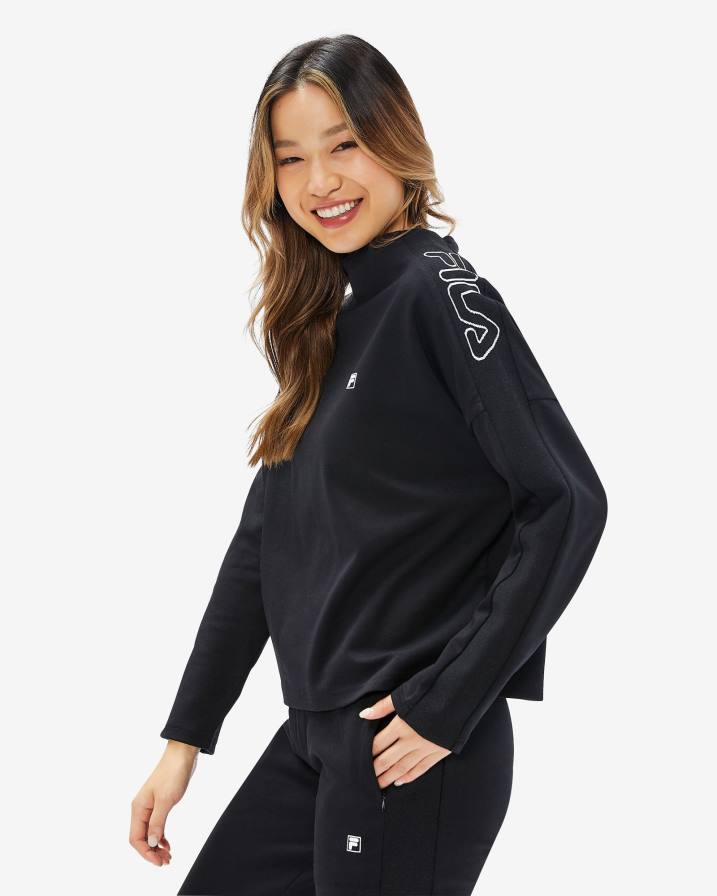 2HNL2960 черен FILA дамски горнище chiara fila black