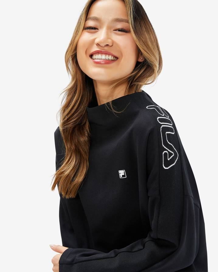 2HNL2960 черен FILA дамски горнище chiara fila black