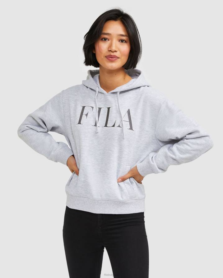 2HNL2962 светлосив мергел FILA fila светлосив марлен дамски hoody isidora