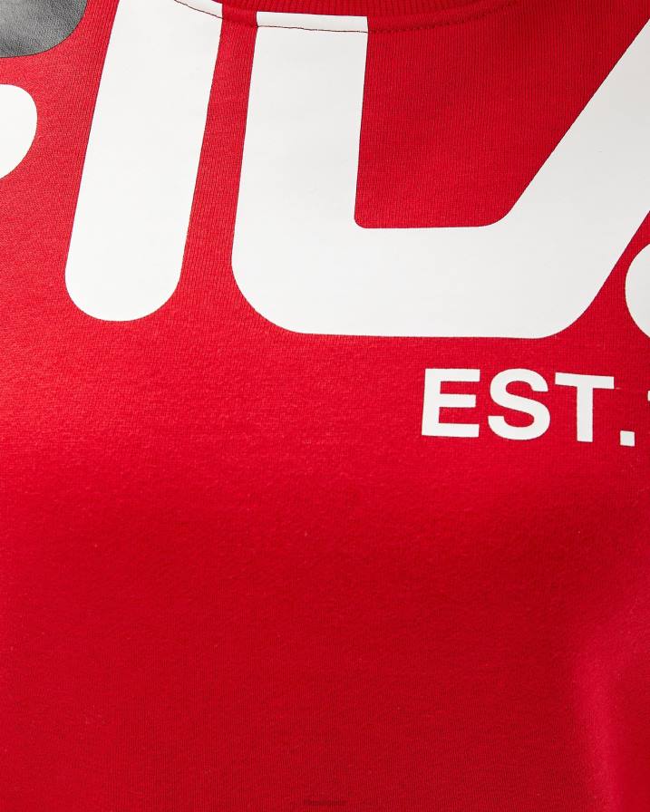 2HNL2963 червен FILA дамски grazia crew red fila