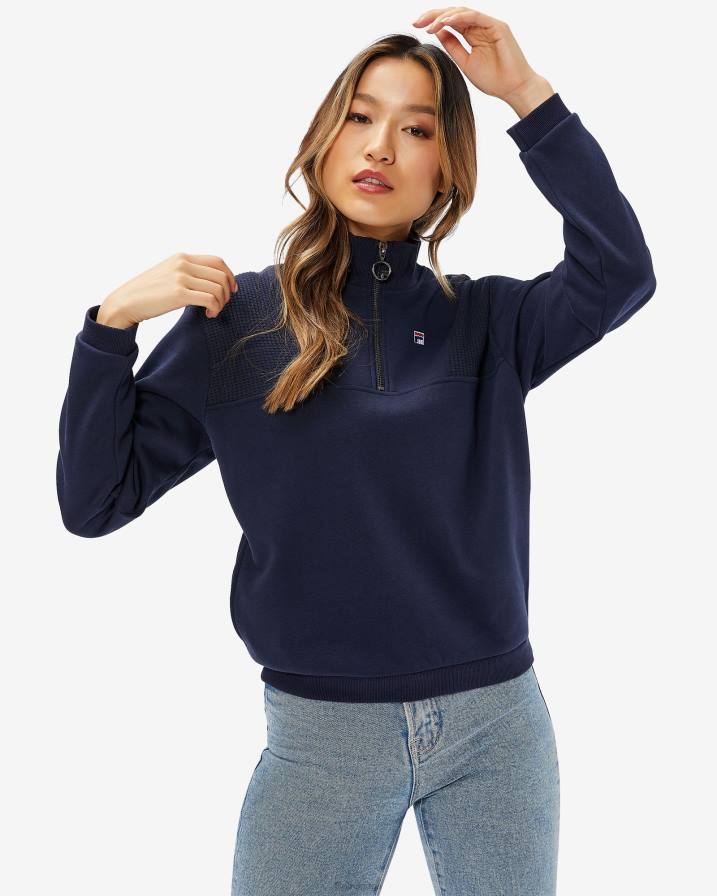 2HNL2965 военноморски флот FILA дамска значка fila qtr zip синьо