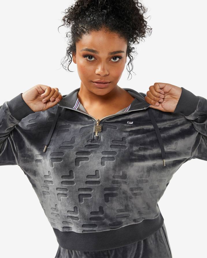 2HNL2967 черна стрида FILA black oyster fila дамски аспена qtr zip