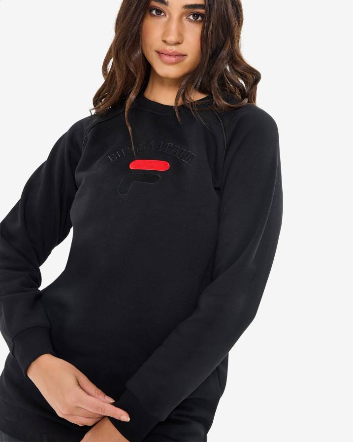 2HNL2969 черен FILA дамска туника amara crew черна фила