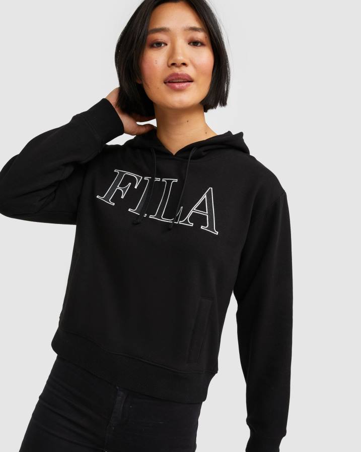 2HNL2970 черен FILA черен дамски hoody isidora fila