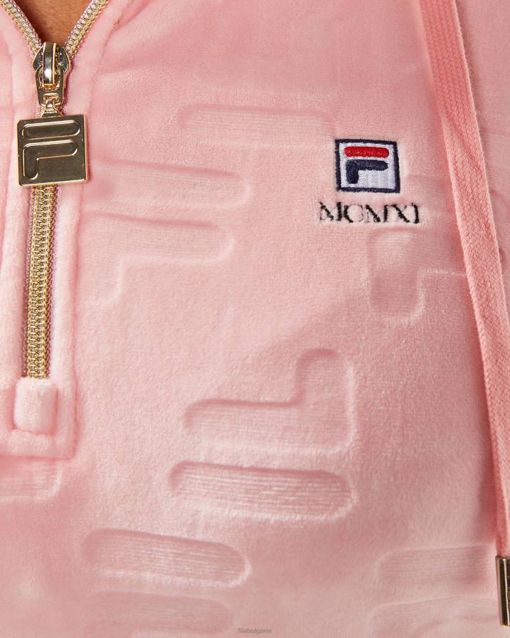 2HNL2971 бледа роза FILA fila дамски аспена qtr zip бледа роза