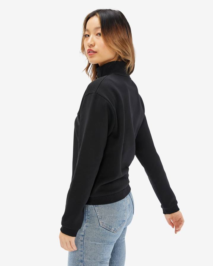 2HNL2972 черен FILA дамска значка qtr zip fila черна