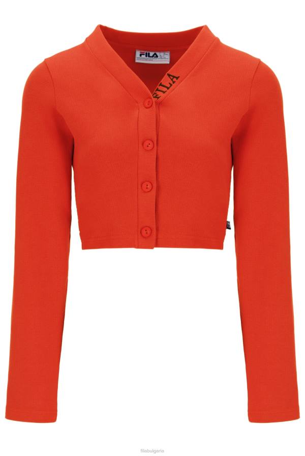 2HNL3399FILA Дамска модна жилетка с дебели ребра fila zara