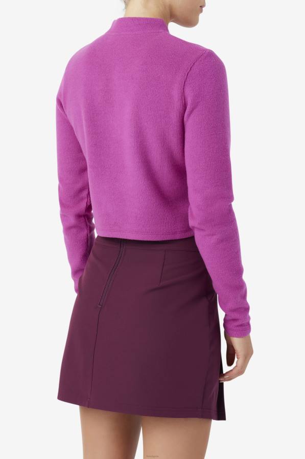 2HNL1388 руж/потпури FILA josie горнище с половин цип fila rouge/potpourri