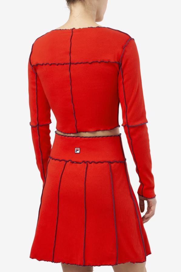 2HNL1396 червен FILA fila red brooklynn топ