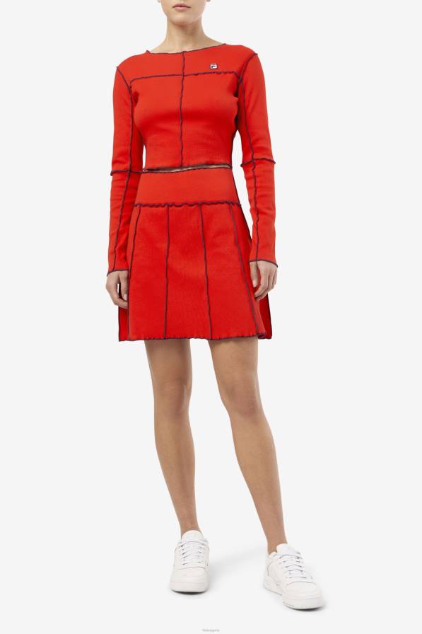 2HNL1396 червен FILA fila red brooklynn топ