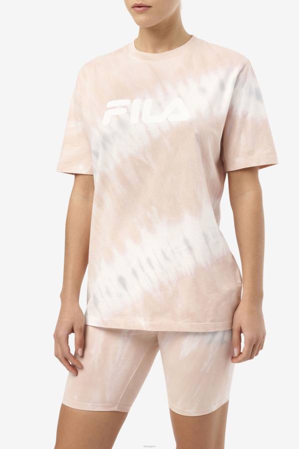 2HNL1404 гардения/бял/белгийски блок FILA гардения/бял/белгийски блок alivia tie dye tee fila