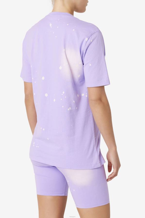 2HNL1406 боя за вратовръзка виола FILA alivia tie dye тениска fila viola tie dye