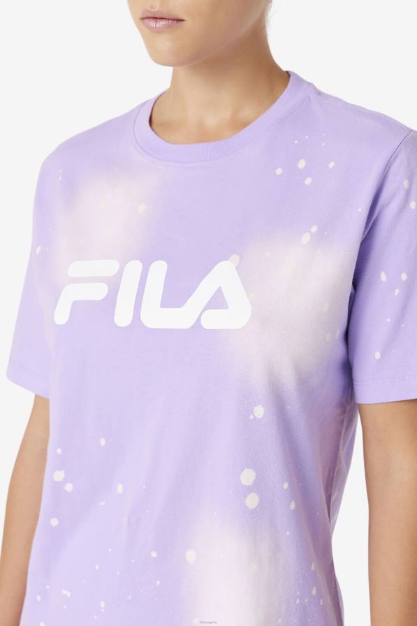 2HNL1406 боя за вратовръзка виола FILA alivia tie dye тениска fila viola tie dye