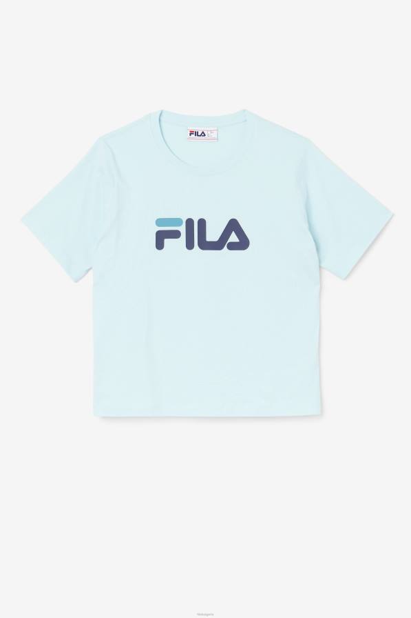 2HNL1448 iced aqua/navy/biscay bay FILA thea tee fila iced aqua/navy/biscay bay