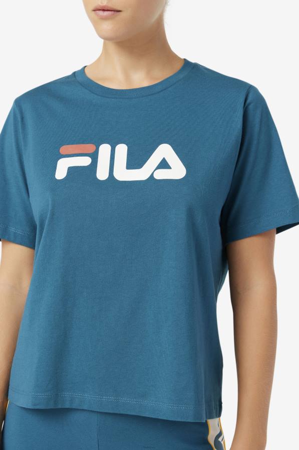 2HNL1449 син корал FILA синя коралова тениска fila thea