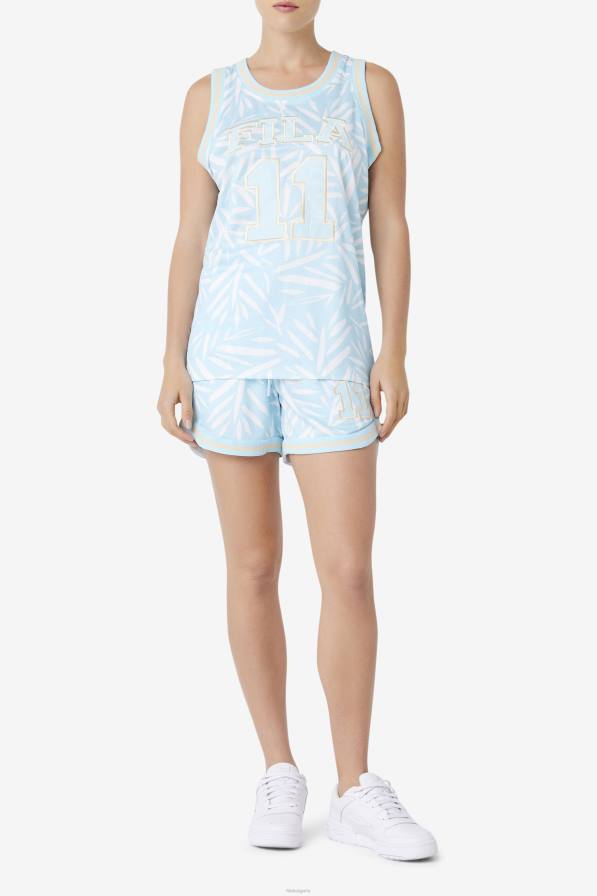 2HNL1480 синьо/бяло FILA синя/бяла баскетболна фланелка fila quincy