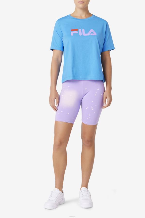 2HNL1483 френско синьо FILA тениска fila thea френско синя