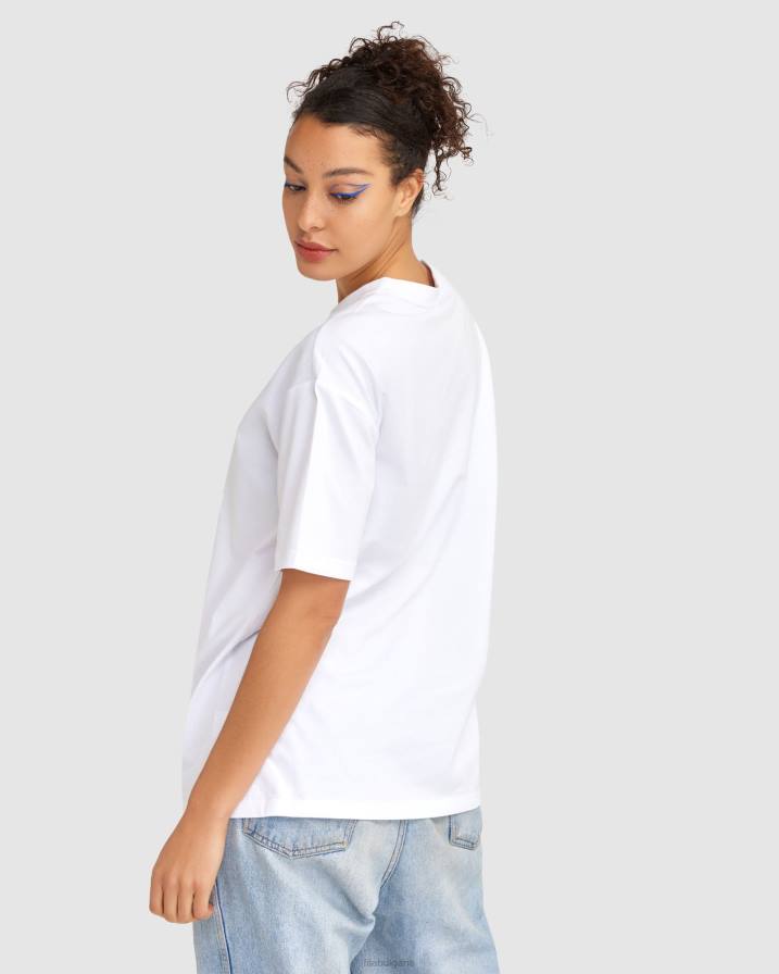 2HNL2837 бяло FILA дамска тениска чинция бяла фила