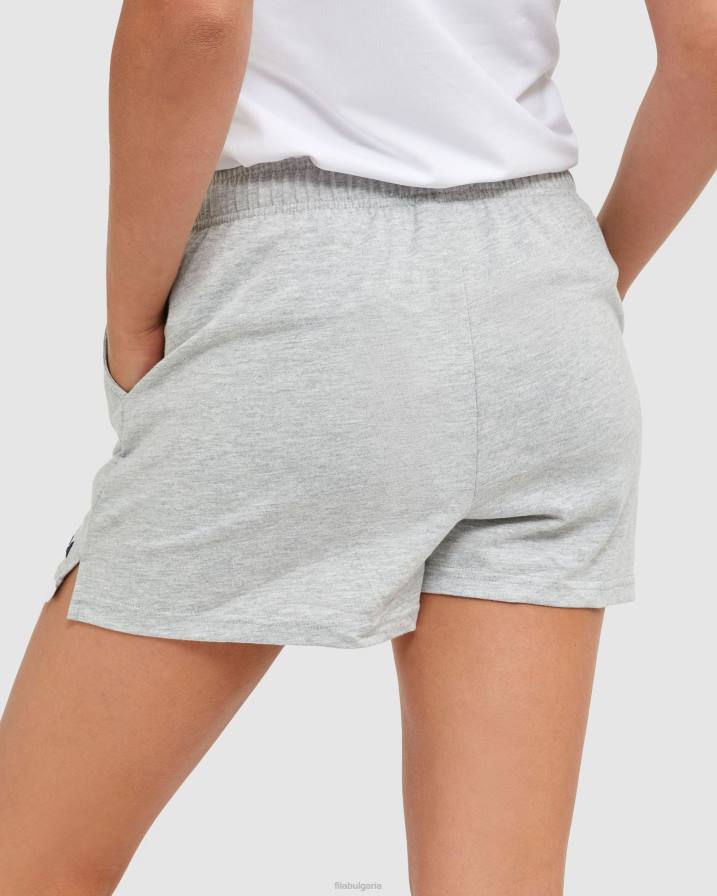 2HNL2873 сребърен мергел FILA класически дамски къси панталони от трико silver marle fila