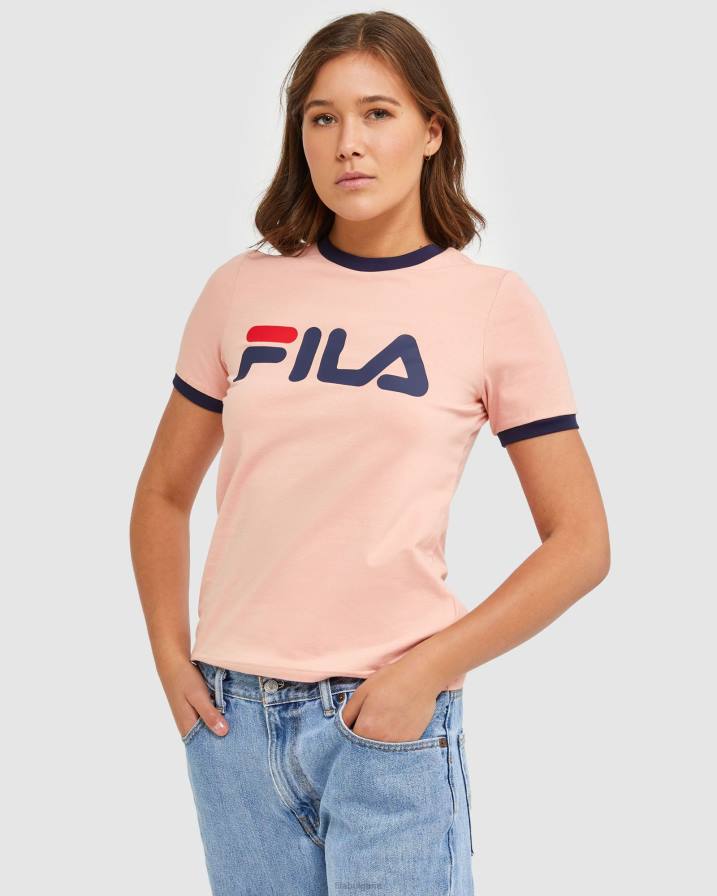 2HNL2894 мека роза FILA класическа дамска тениска със звънец fila mellow rose