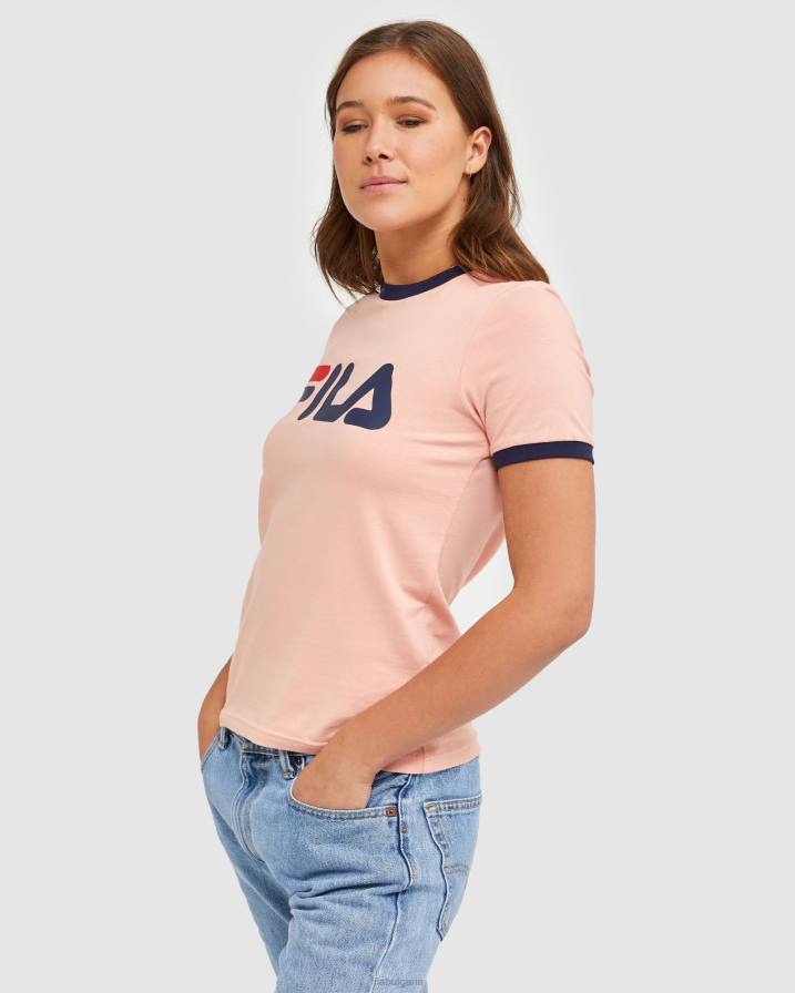 2HNL2894 мека роза FILA класическа дамска тениска със звънец fila mellow rose