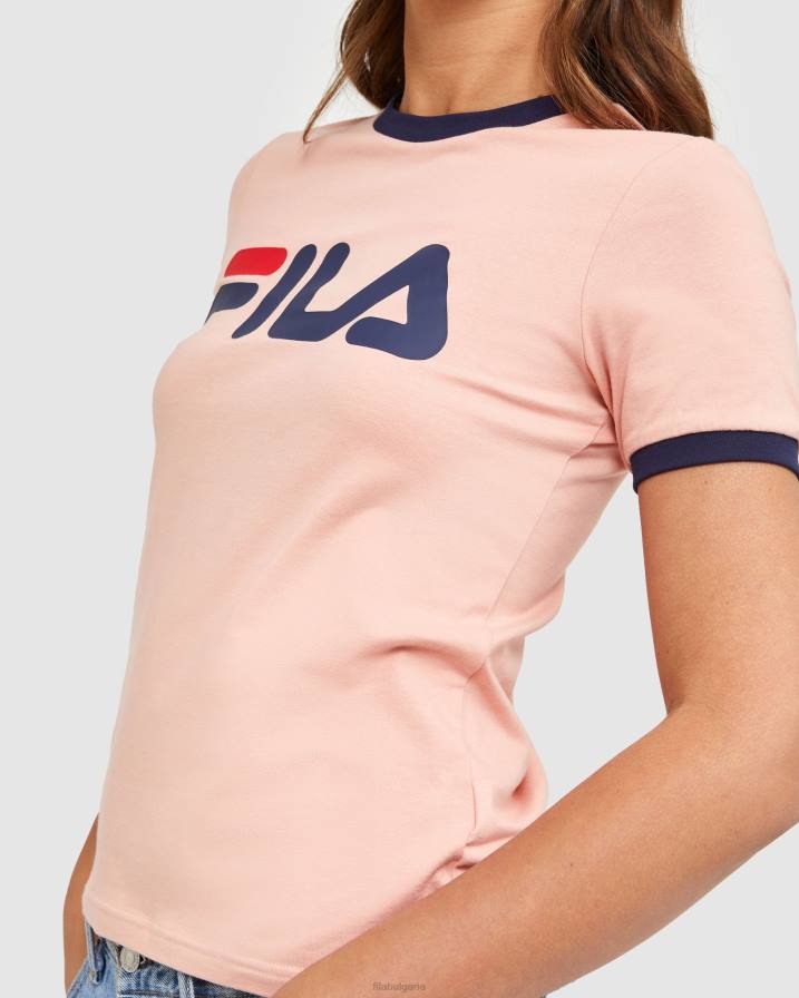 2HNL2894 мека роза FILA класическа дамска тениска със звънец fila mellow rose
