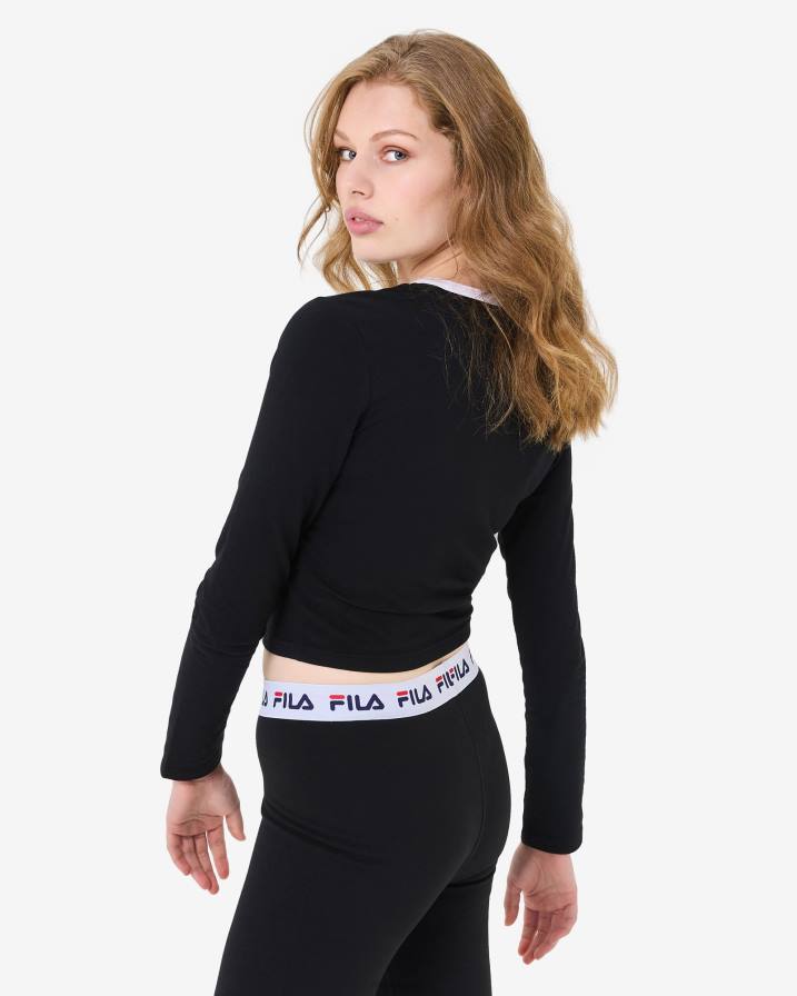 2HNL2936 черен FILA мъдрец ls tee фила черен