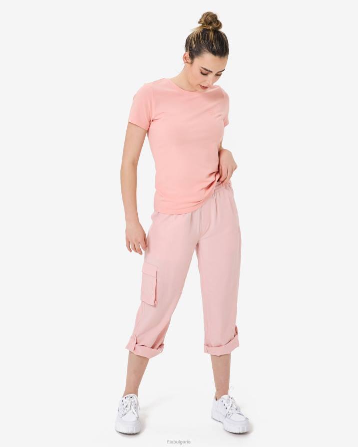 2HNL2937 мека роза FILA тениска с мека роза fila yuna