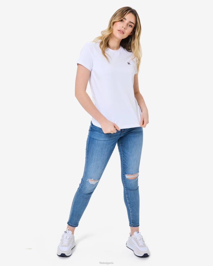 2HNL2938 бяло FILA фила бяла значка volara 2.0 тениска