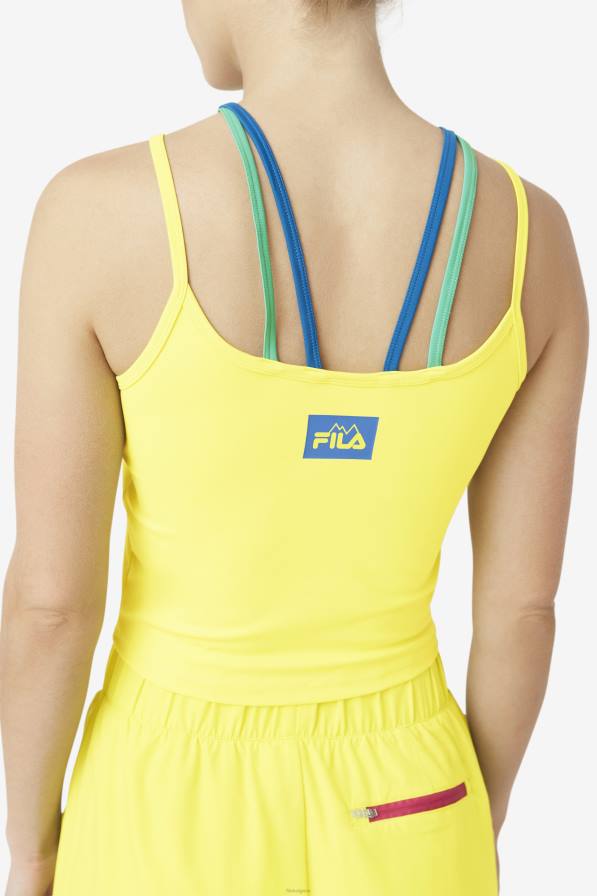 2HNL1382 сяра FILA cecillia strappy tank fila sulfur