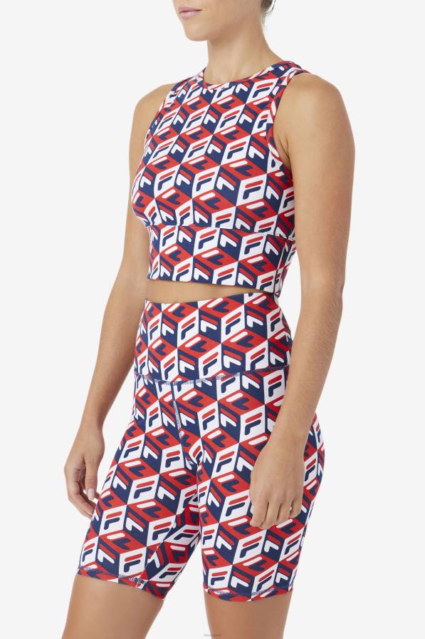 2HNL1393 червено/морско/бяло FILA потник fila emmaline червен/тъмносин/бял